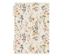 Mnsruu Wild Flower Pattern Spiral Notebook Journals 1 Pack, Hardcover Lined Journal for Women, A5 College Ruled Notebooks for Journaling Writing Work Office School 5.7x8.3 Inch