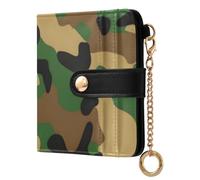 Mnsruu Womens Wallet Cute Small Wallets for WomenArmy Camouflage Seamless Ladies Purse with RFID Protection Wallet Coin Purse with ID Window
