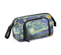 Mnsruu's Starry Night Pencil Case Big Capacity Pen Bag Stationery Pencil Pouch Zipper for Student Teen School Office