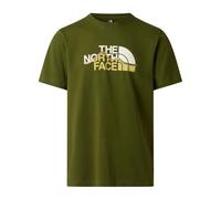 The North Face Mens Mountain Line T-Shirt, Green, Size S, Men Green