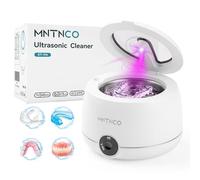 MNTNCO Ultrasonic Holder Cleaner, White Ultrasonic Holder Cleaning Machine, Denture Cleaner, Nightguard, Mouth Guard, Touch Holder Cleaner.