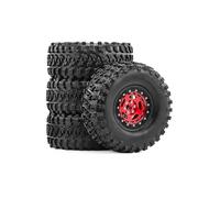 MNUHGYHD For 2.2" RC Crawler Tires & Aluminum Beadlock Wheels 4PCS with 12mm Hex for 1/10 TRX4 TRX6 SCX10 II III Gen8 D90 Axial Trax-xas(Rot)