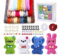 Mnuizu 138 Pcs Extra Thick Pipe Cleaners Craft Supplies, 20 Pcs 39.37 Inches Thick Jumbo Coral Fleece Pipe Cleaners Chenille Stems Pipe Cleaner Craft for or DIY Art & Creative Crafts Decorations