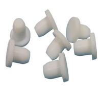 MNUPL 10PCS White Silicone Rubber Seal Hole Plugs 2.7mm-8.5mm Blanking End Cap Inserts Stopper Dustdrop Plug Food Grade(3.8mm Solid)