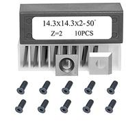 MNUPL 14.3x14.3x2mm Carbide Inserts Cutters Square Straight, For Woodworking Spiral Helical Planer Head 10pcs