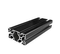 MNUPL 1pc 4080 Aluminum Profile Extrusion European Standard Anodized Linear Rail Aluminum Extrusion 6063 T5 Profile For CNC Printer Parts(Black,600mm)
