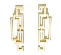 MNUPL 1PC Ancient Chinese Style Furniture Handle Zinc Alloy Gold Copper Cabinet Handle Drawer Pull Knob Door Pull Furniture Hardware(D 64MM)