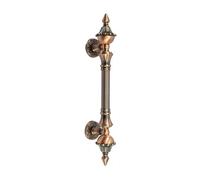 MNUPL 1pcs Door Handle Antique Zinc Alloy 280-550mm Length Handle Door Pull Bronze Gate Hotel Entrance Shopping Mall Door Handle(Red Bronze,330mm)