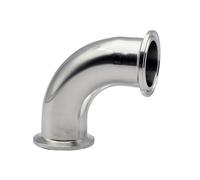 MNUPL 3/4" 1" 2" 3" 4" 19mm-108mmSS304/316 Stainless Steel Tri Clamp 90 Degree Elbow Pipe Fitting OD Ferrule 50.5 64 77.5 119mm Homebrew(SUS316,19mm Ferrule 50.5)