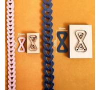 MNUPL Wood Die Cutter Leather Crafts Set Leather Metal Cutting Dies for Backpack Strap Bow Shape Backpack Strap Cutting Dies(Small Size)