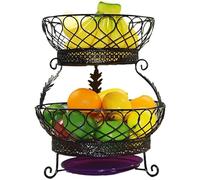 MNUvxzaewf Kitchen Countertop Fruit Rack-Fruit Basket Stand 2 Tier(A)