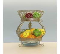 MNUvxzaewf Kitchen Countertop Fruit Rack-Fruit Basket Stand 2 Tier(C)