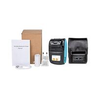 MNUvxzaewf Mini Portable Printer Bluetooth For Mobile Bill Machine For Small Business 58mm Wireless Receipt Impresora(Blue And Case)
