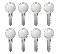 Mnuwoee 8 Pcs Universal Window Keys Replacement Upvc Lock Key | Universal Window Key Replacement,Durable Metal Alloy Smooth Operation Compatible with Yale and Securistyle