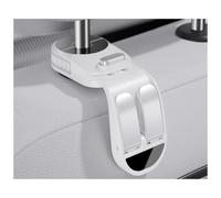 Mnuwpvmj Car Trim Accessories Car Seat Back Hook Headrest Hidden Mount Auto Vehicle Organizer Accessories Hanging Hooks Storage Hanger Universal(White-1PC)