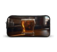 MNVTSKOP A Cup of Beer Pencil Case Large Capacity Pencil Pouch Office Pencil Bag for Men Women Desk Organizer
