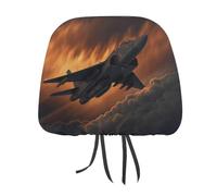 MNVTSKOP A Fighter Jet Headrest Covers for Cars Universal Anti-Dirty Car Head Rest Protector Easy to Install Durable Breathable Vehicle Accessories for Auto Trucks SUVs
