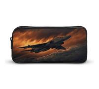 MNVTSKOP A Fighter Jet Pencil Case Large Capacity Pencil Pouch Office Pencil Bag for Men Women Desk Organizer