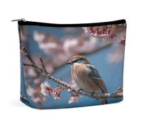 MNVTSKOP A Little Bird Cosmetic Bag Large Capacity Travel Makeup Bag Trendy Portable Toiletry Bag for Women