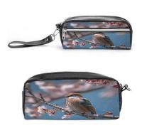 MNVTSKOP A Little Bird Makeup Bag Small Cosmetic Travel Case Portable Stationery Organizer for Women Teacher