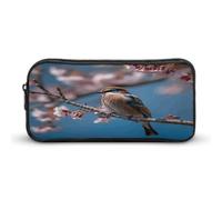 MNVTSKOP A Little Bird Pencil Case Large Capacity Pencil Pouch Office Pencil Bag for Men Women Desk Organizer