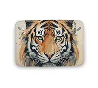 MNVTSKOP Absorbent Bathroom Rugs Year of The Tiger Tiger Face Printed Non Slip Bath Mat Soft Shower Mats for Bathroom Shower Tub Office 19.7"x31.5"