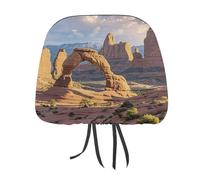 MNVTSKOP Arches National Park Headrest Covers for Cars Universal Anti-Dirty Car Head Rest Protector Easy to Install Durable Breathable Vehicle Accessories for Auto Trucks SUVs