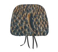 MNVTSKOP Big Fish and Small Fish Headrest Covers for Cars Universal Anti-Dirty Car Head Rest Protector Easy to Install Durable Breathable Vehicle Accessories for Auto Trucks SUVs