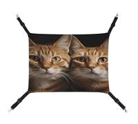 MNVTSKOP Cats Pet Hammock Breathable Cat Hanging Hammock with Adjustable Straps and Metal Hooks Plush Small Animal Soft Hideout Bed for Indoor and Outdoor