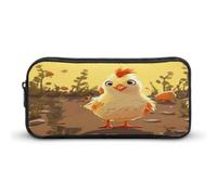 MNVTSKOP Chicken Chick Pencil Case Large Capacity Pencil Pouch Office Pencil Bag for Men Women Desk Organizer