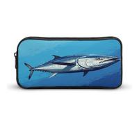 MNVTSKOP Colorful Tuna Pencil Case Large Capacity Pencil Pouch Office Pencil Bag for Men Women Desk Organizer