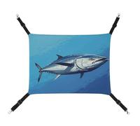 MNVTSKOP Colorful Tuna Pet Hammock Breathable Cat Hanging Hammock with Adjustable Straps and Metal Hooks Plush Small Animal Soft Hideout Bed for Indoor and Outdoor