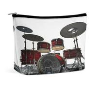 MNVTSKOP Cool Drum Set Cosmetic Bag Large Capacity Travel Makeup Bag Trendy Portable Toiletry Bag for Women