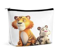 MNVTSKOP Cute Little Animals Cosmetic Bag Large Capacity Travel Makeup Bag Trendy Portable Toiletry Bag for Women