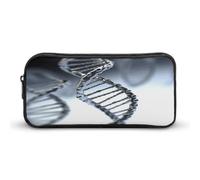 MNVTSKOP DNA Chain Photo Pencil Case Large Capacity Pencil Pouch Office Pencil Bag for Men Women Desk Organizer
