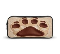 MNVTSKOP Dog Paw Print Pencil Case Large Capacity Pencil Pouch Office Pencil Bag for Men Women Desk Organizer