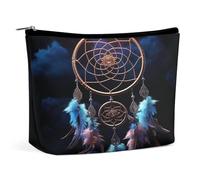MNVTSKOP Dream Catcher Cosmetic Bag Large Capacity Travel Makeup Bag Trendy Portable Toiletry Bag for Women