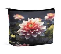 MNVTSKOP Flower Cosmetic Bag Large Capacity Travel Makeup Bag Trendy Portable Toiletry Bag for Women