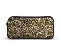 MNVTSKOP Glitter Sequin Spot Pencil Case Large Capacity Pencil Pouch Office Pencil Bag for Men Women Desk Organizer