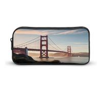 MNVTSKOP Golden Gate Bridge Pencil Case Large Capacity Pencil Pouch Office Pencil Bag for Men Women Desk Organizer