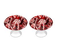 MNVTSKOP Kitchen Cabinet Knobs Cabinet Pulls Candy Canes Cupboard Door Handles Stainless Steel Dresser Drawer Knobs Round Closet Hardware Pulls for Home Furniture 2Pcs