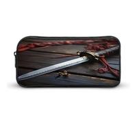 MNVTSKOP Knife on The Floor Pencil Case Large Capacity Pencil Pouch Office Pencil Bag for Men Women Desk Organizer
