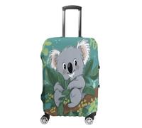 MNVTSKOP Koala Vine Cartoon Luggage Covers Scratch-Resistant Washable Suitcase Cover Polyester Elastic Travel Baggage Protector for Suitcase Protector Cover, White, L