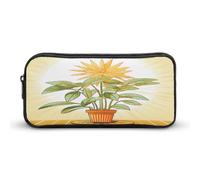 MNVTSKOP Light Plants Pencil Case Large Capacity Pencil Pouch Office Pencil Bag for Men Women Desk Organizer