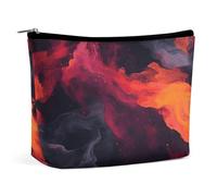 MNVTSKOP Liquid Watercolor Cosmetic Bag Large Capacity Travel Makeup Bag Trendy Portable Toiletry Bag for Women