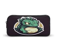 MNVTSKOP Little Green Dragon's Egg Pencil Case Large Capacity Pencil Pouch Office Pencil Bag for Men Women Desk Organizer