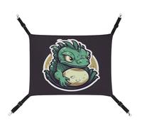 MNVTSKOP Little Green Dragon's Egg Pet Hammock Breathable Cat Hanging Hammock with Adjustable Straps and Metal Hooks Plush Small Animal Soft Hideout Bed for Indoor and Outdoor