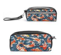 MNVTSKOP Many Fish Makeup Bag Small Cosmetic Travel Case Portable Stationery Organizer for Women Teacher