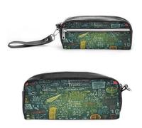 MNVTSKOP Math Question Makeup Bag Small Cosmetic Travel Case Portable Stationery Organizer for Women Teacher