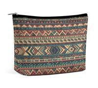 MNVTSKOP Native American Cosmetic Bag Large Capacity Travel Makeup Bag Trendy Portable Toiletry Bag for Women